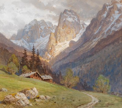 The Wild Kaiser near Kufstein by Georg Janny